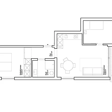 Apartament Sandwall 60, Whg 12, Huus In Lee Wyk auf Föhr